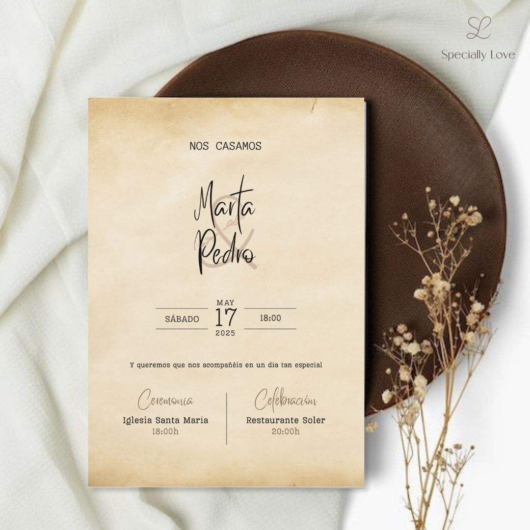 Save the Date digital vintage